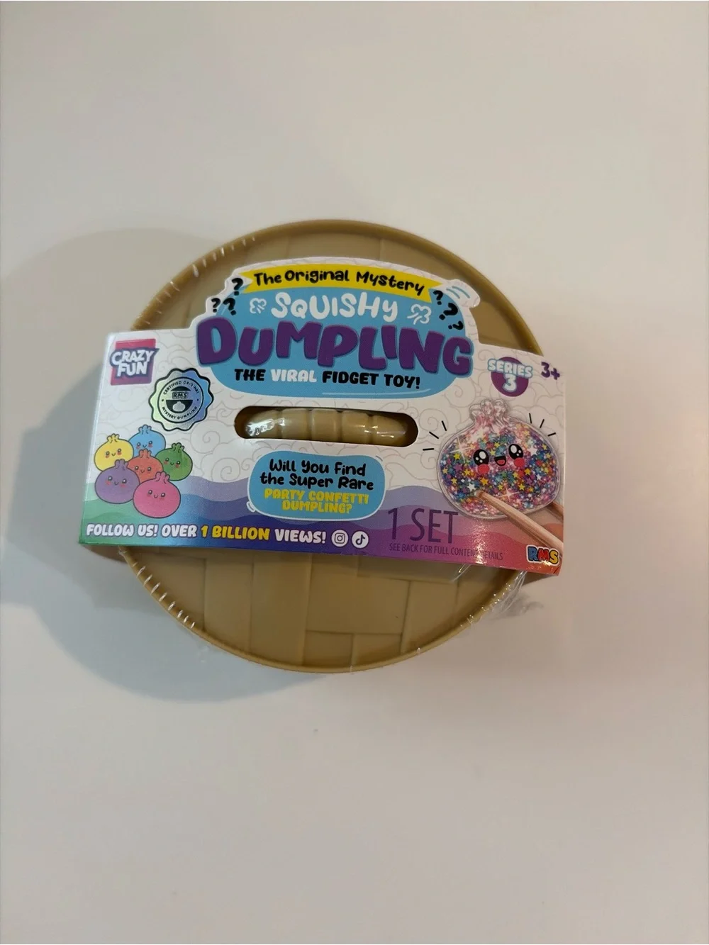 RMS - PARTY CONFETTI -RARE Dumpling Sealed CONFIRMED SEALED SUPER RARE Series 3 - Picture 1 of 7